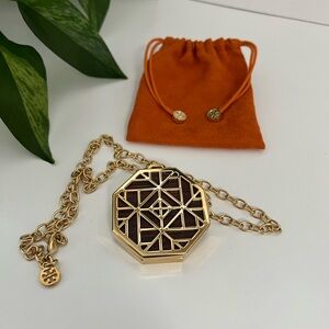NEW Tory Burch Statement Necklace with Lip Balm & Pouch
